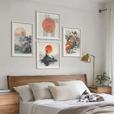 Paesaggi asiatici giapponesi galleria a parete