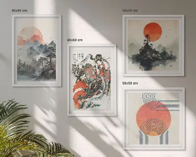 Paesaggi asiatici giapponesi galleria a parete