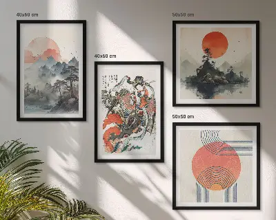 Paesaggi asiatici giapponesi galleria a parete