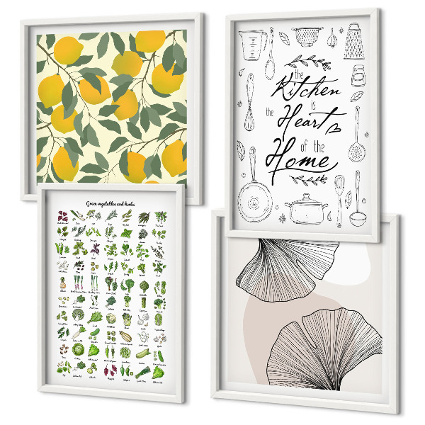 Polittico con cornice pittura al limone di Kitchenhers