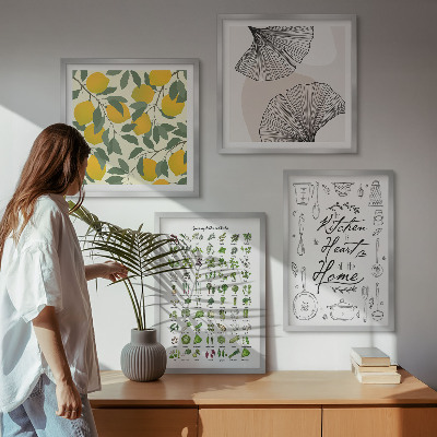 Polittico con cornice pittura al limone di Kitchenhers
