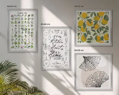 Pittura al limone Kitchenhers con cornice polittico