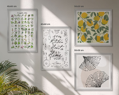 Polittico con cornice pittura al limone di Kitchenhers