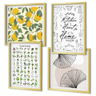 Polittico con cornice pittura al limone di Kitchenhers