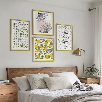 Polittico con cornice pittura al limone di Kitchenhers