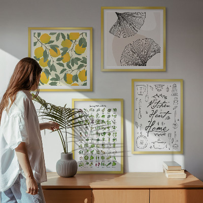 Polittico con cornice pittura al limone di Kitchenhers
