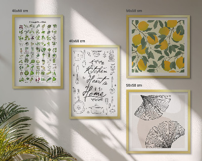 Polittico con cornice pittura al limone di Kitchenhers