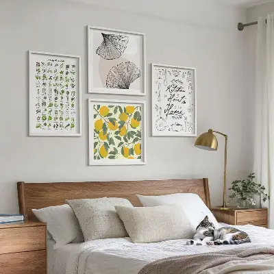 Pittura al limone Kitchenhers con cornice polittico