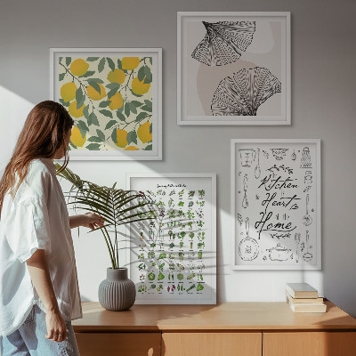 Polittico con cornice pittura al limone di Kitchenhers