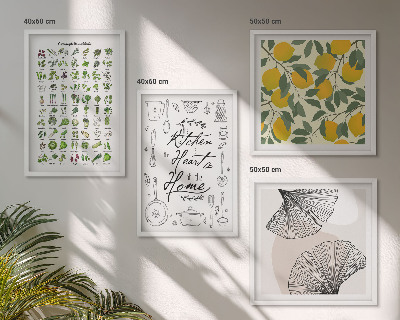 Polittico con cornice pittura al limone di Kitchenhers
