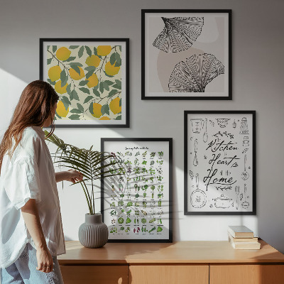 Polittico con cornice pittura al limone di Kitchenhers
