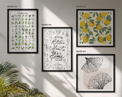 Polittico con cornice pittura al limone di Kitchenhers