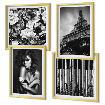 Galleria a parete Ritratto di una donna con una rosa Eiffel