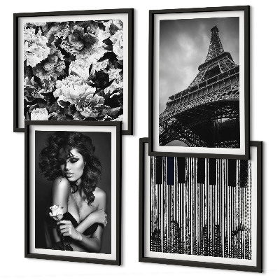 Galleria a parete Ritratto di una donna con una rosa Eiffel