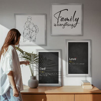 Galleria a parete Definizioni di amore nell'arte familiare
