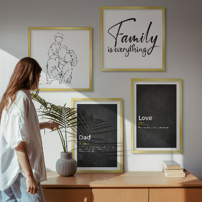 Galleria a parete Definizioni di amore nell'arte familiare