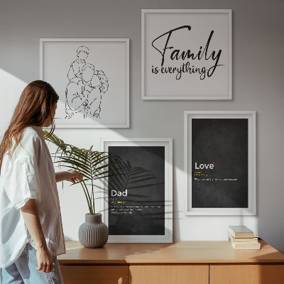 Galleria a parete Definizioni di amore nell'arte familiare