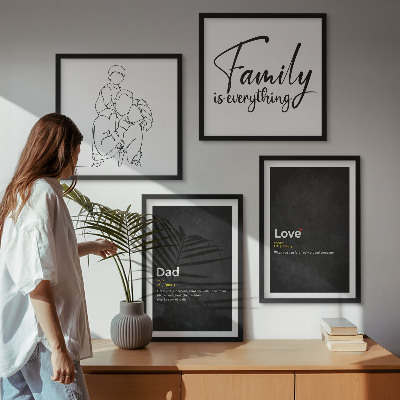 Galleria a parete Definizioni di amore nell'arte familiare