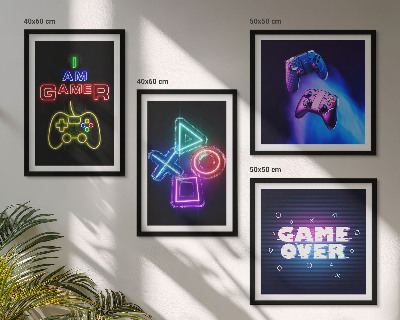 Galleria a parete Gamepad, sottotitoli delle icone dei giocatori