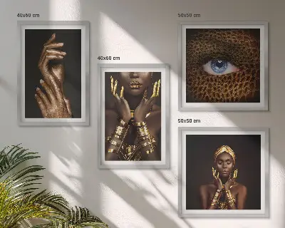 Galleria a parete con ritratti artistici di donne