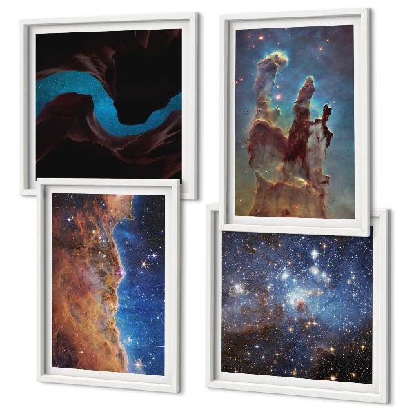 Galleria a parete Paesaggi spaziali delle galassie