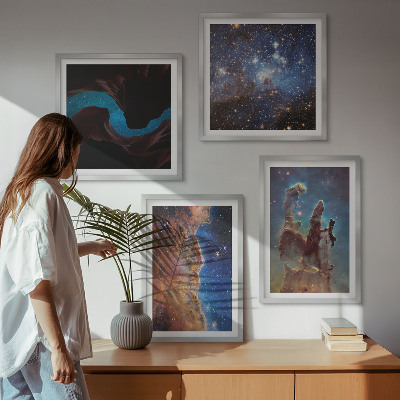 Galleria a parete Paesaggi spaziali delle galassie