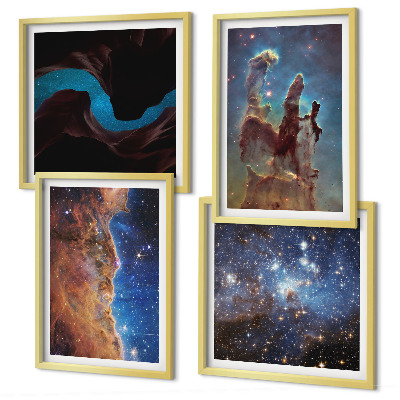 Galleria a parete Paesaggi spaziali delle galassie