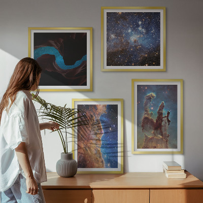 Galleria a parete Paesaggi spaziali delle galassie