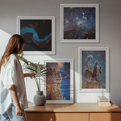 Galleria a parete Paesaggi spaziali delle galassie