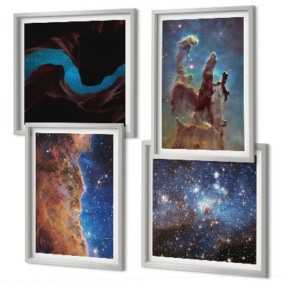 Galleria a parete Paesaggi spaziali delle galassie