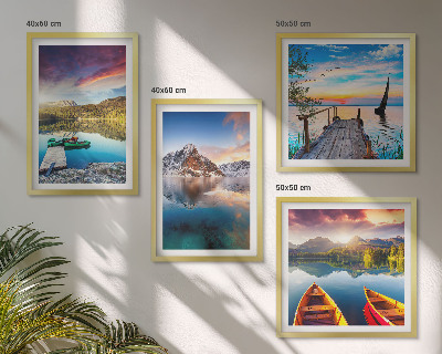 Galleria a parete laghi montagne paesaggio barca