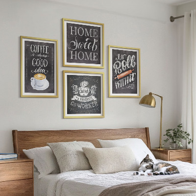 Polittico con cornice Caffettiera a rullo, calore domestico
