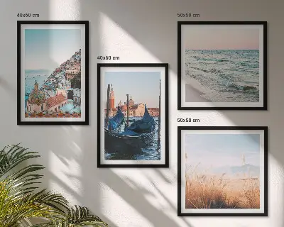 Vedute di Venezia sul mare galleria a parete