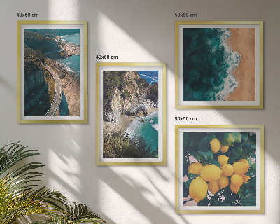 Galleria a parete spiaggia sul mare limoni montagne