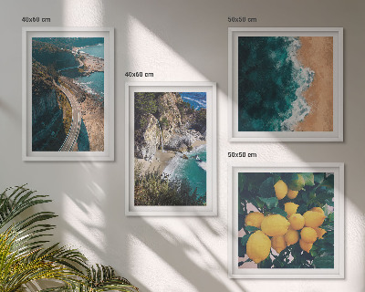 Galleria a parete spiaggia sul mare limoni montagne