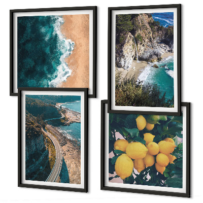 Galleria a parete spiaggia sul mare limoni montagne