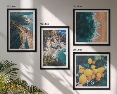 Galleria a parete spiaggia sul mare limoni montagne