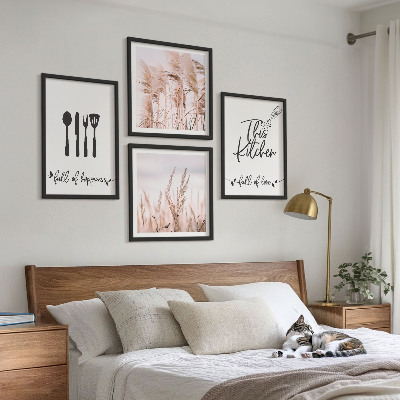 Galleria a parete Scritta in stile boho per la cucina