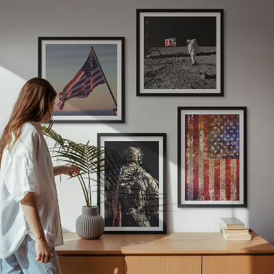 Galleria a parete Simboli americani Bandiera degli Stati Uniti