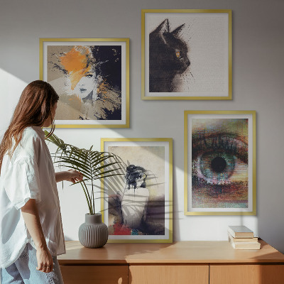Galleria a parete Ritratto di donna, occhio, colori, emozioni