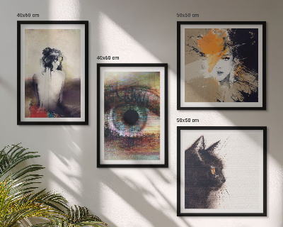 Galleria a parete Ritratto di donna, occhio, colori, emozioni