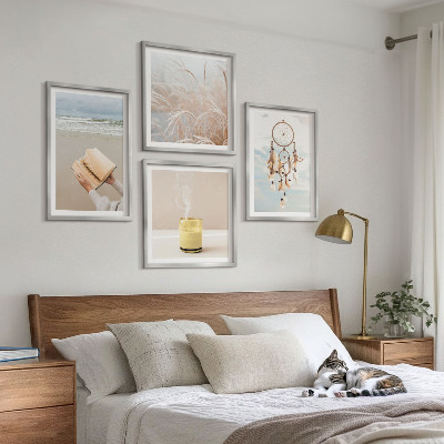Polittico con cornice Paesaggi estivi in ​​stile boho