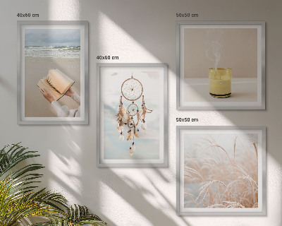 Polittico con cornice Paesaggi estivi in ​​stile boho