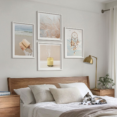 Polittico con cornice Paesaggi estivi in ​​stile boho
