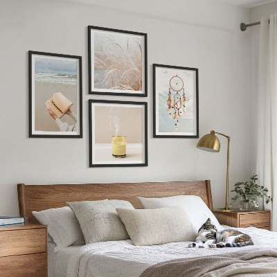 Polittico con cornice Paesaggi estivi in ​​stile boho
