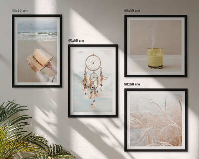 Polittico con cornice Paesaggi estivi in ​​stile boho
