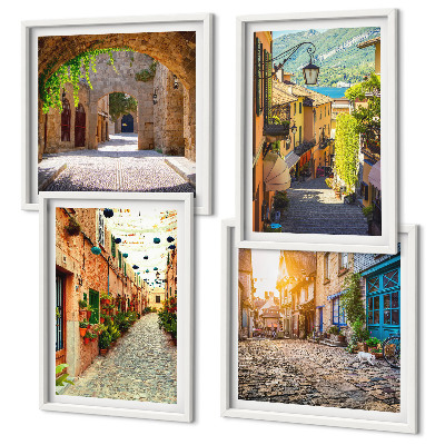 Galleria a parete Incantevoli strade lastricate in pietra