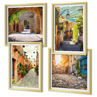 Galleria a parete Incantevoli strade lastricate in pietra