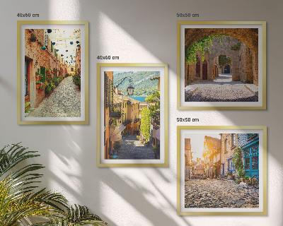 Galleria a parete Incantevoli strade lastricate in pietra