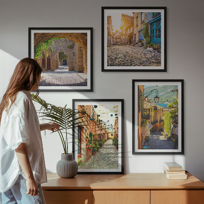 Galleria a parete Incantevoli strade lastricate in pietra